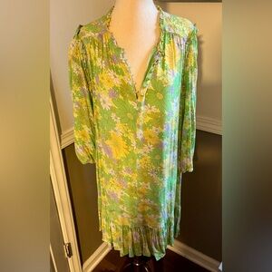 RIXO Multicolor Floral Mini Dress - 60s flare